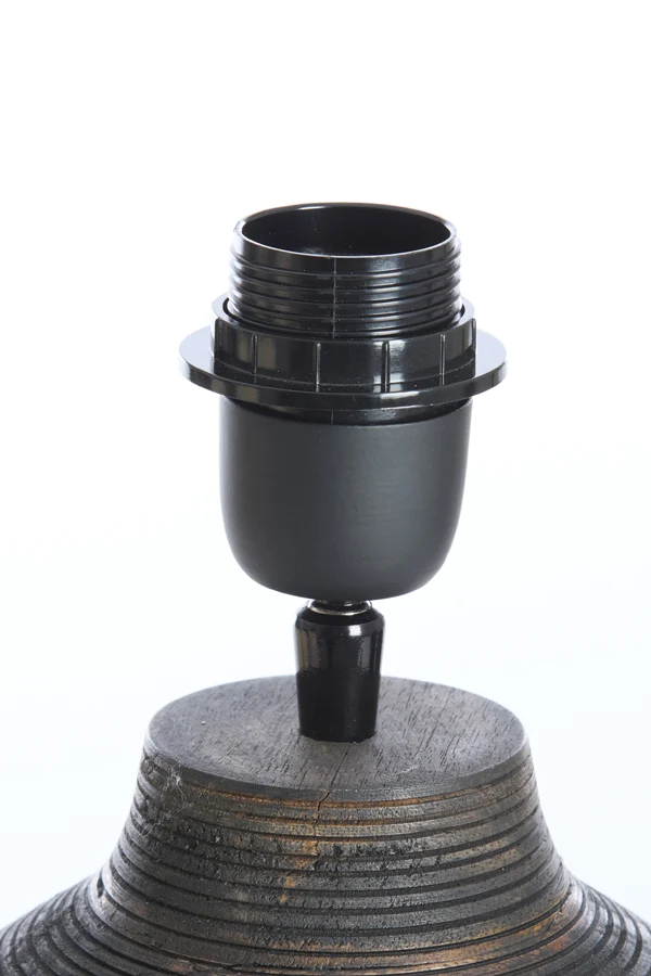 Lamp base 26x31,5 cm KHOMAI wood antique brown