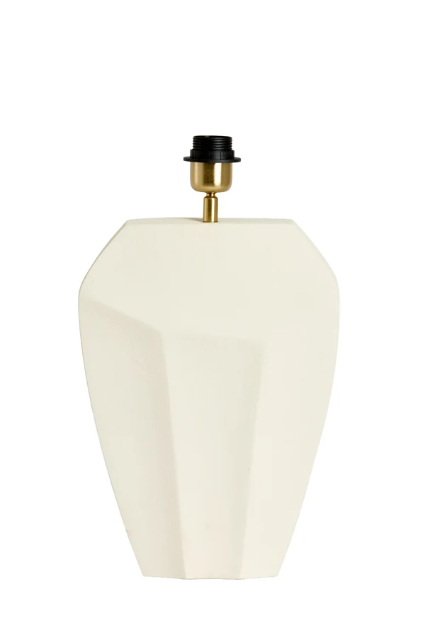 Lamp base 26x12x38 cm CORDOBA matt cream