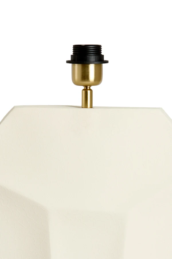Lamp base 26x12x38 cm CORDOBA matt cream