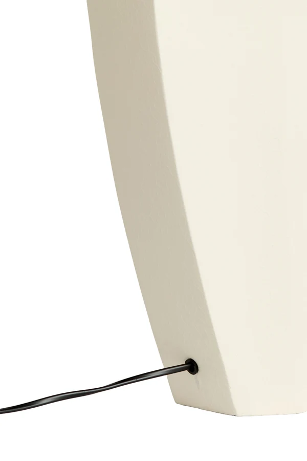 Lamp base 26x12x38 cm CORDOBA matt cream