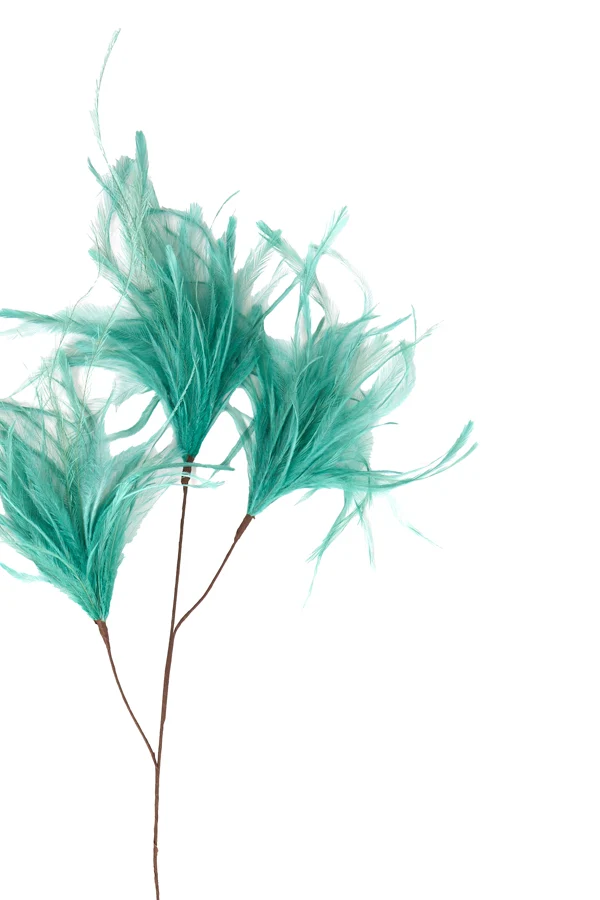 Ornament 3 feathers 78 cm FEATHER mint green