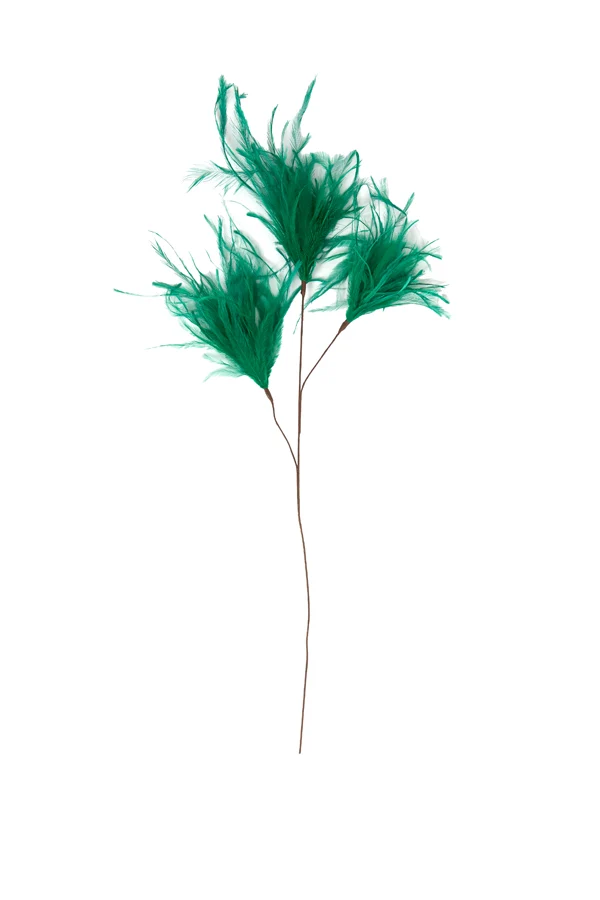 Ornament 3 feathers 78 cm FEATHER green