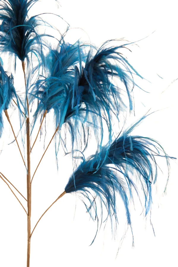 Ornament 3 feathers 78 cm FEATHER blue