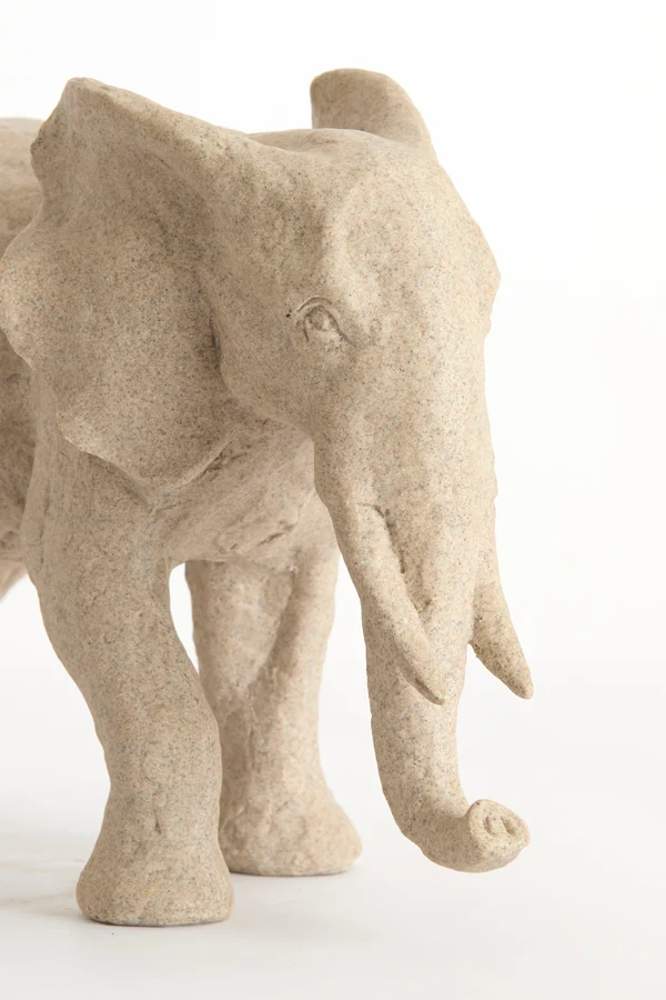 Ornament 38,5x15x24 cm ELEPHANT sand