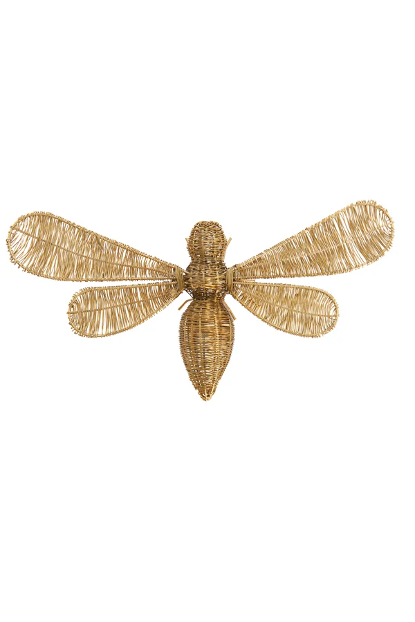 Ornament 37,5x18x6,5 cm CICADA gold