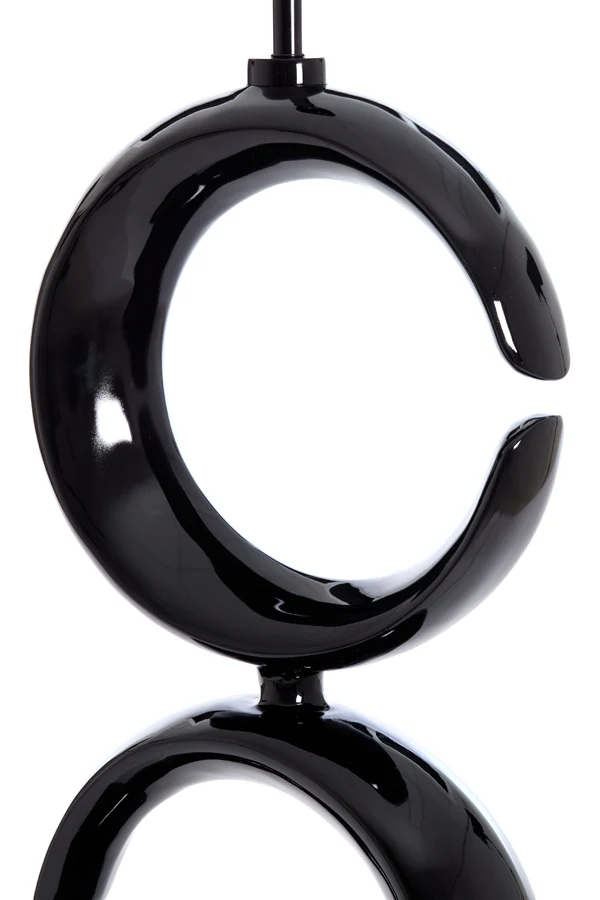 Lamp base 37x26x99 cm MAAN shiny black