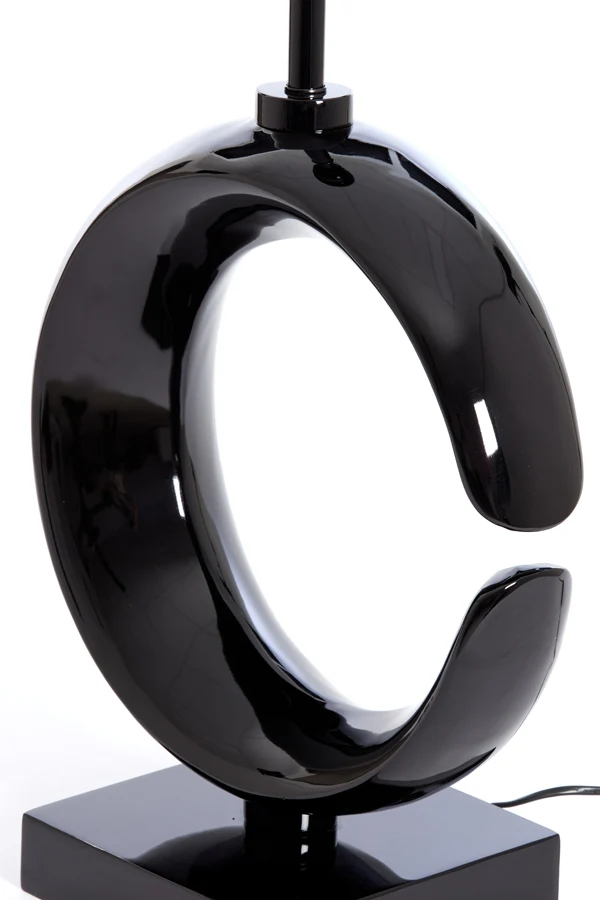 Lamp base 37x20x60 cm MAAN shiny black