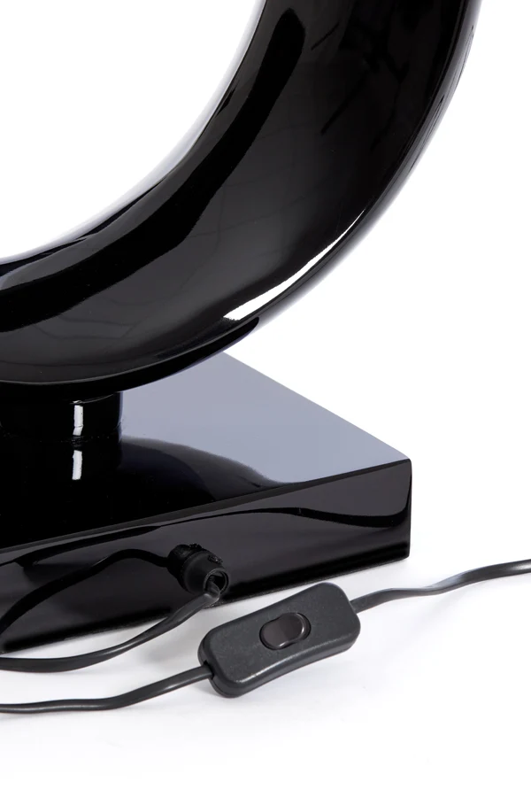 Lamp base 37x20x60 cm MAAN shiny black