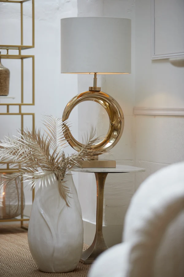 Lamp base 37x20x60 cm MAAN light gold