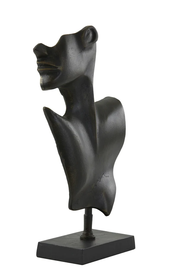 Ornament 23x11x45 cm FACE dark bronze-matt black