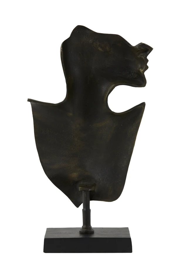 Ornament 23x11x45 cm FACE dark bronze-matt black