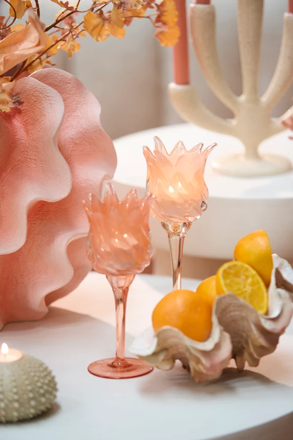 Ornament 23,5x18x11 cm SHELL coral+cream
