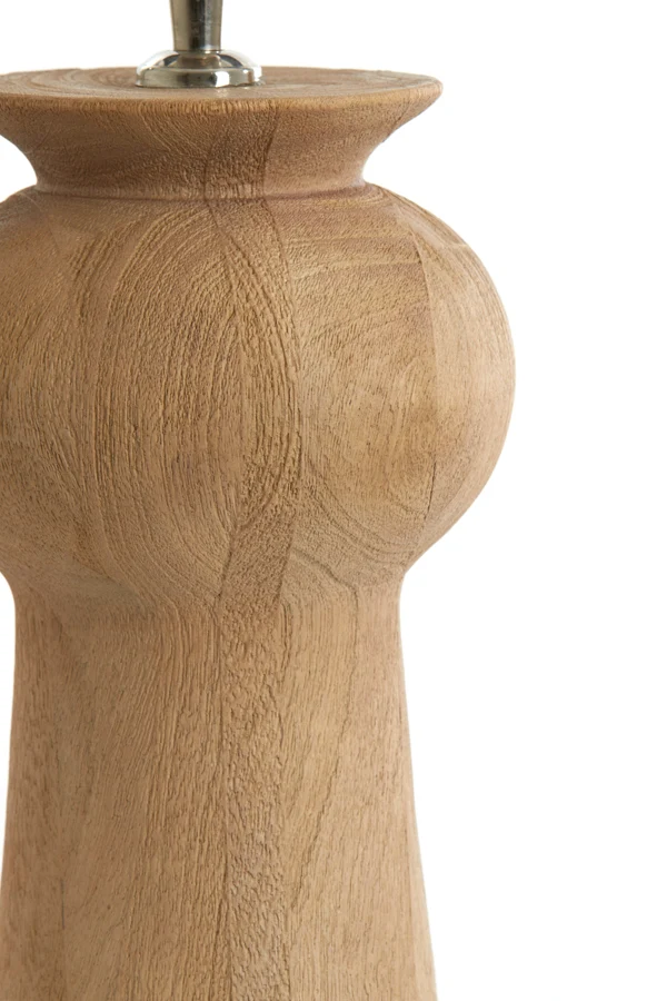 Lamp base 19x45 cm BAGLIO wood matt natural