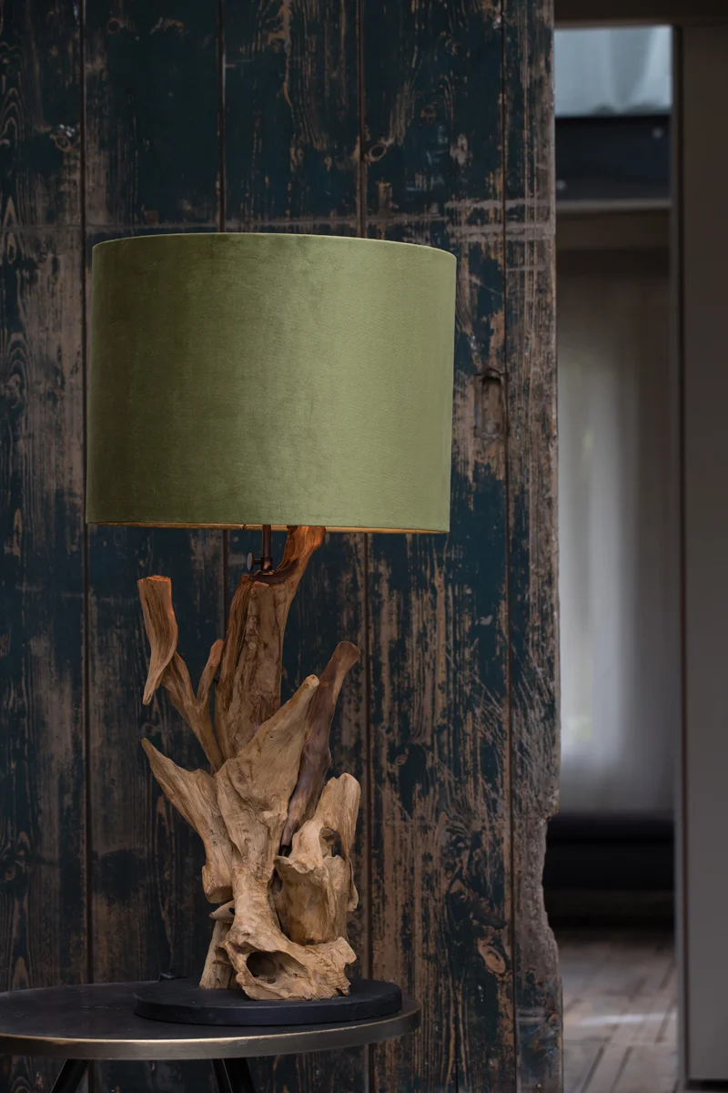 Lamp base 25x50 cm IKAL wood natural brown