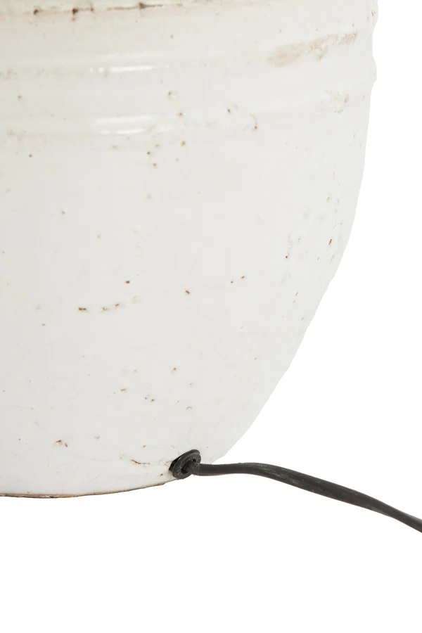 Lamp base 25x35 cm TOBA medium antique white