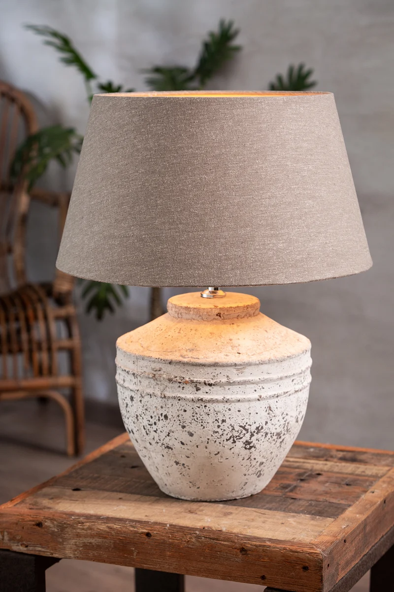 Lamp base 25x35 cm TOBA medium antique grey