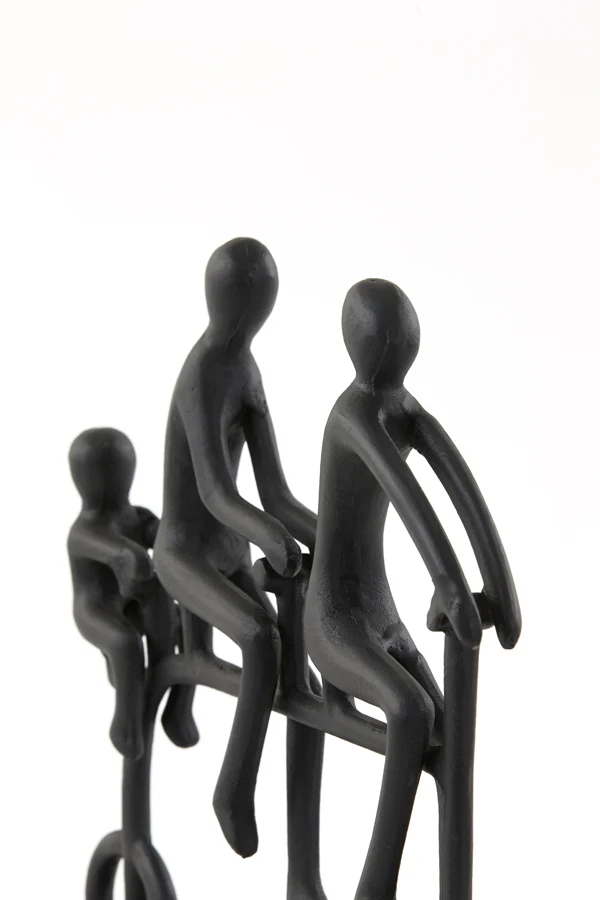 Ornament 35x7x32 cm CYCLE matt black