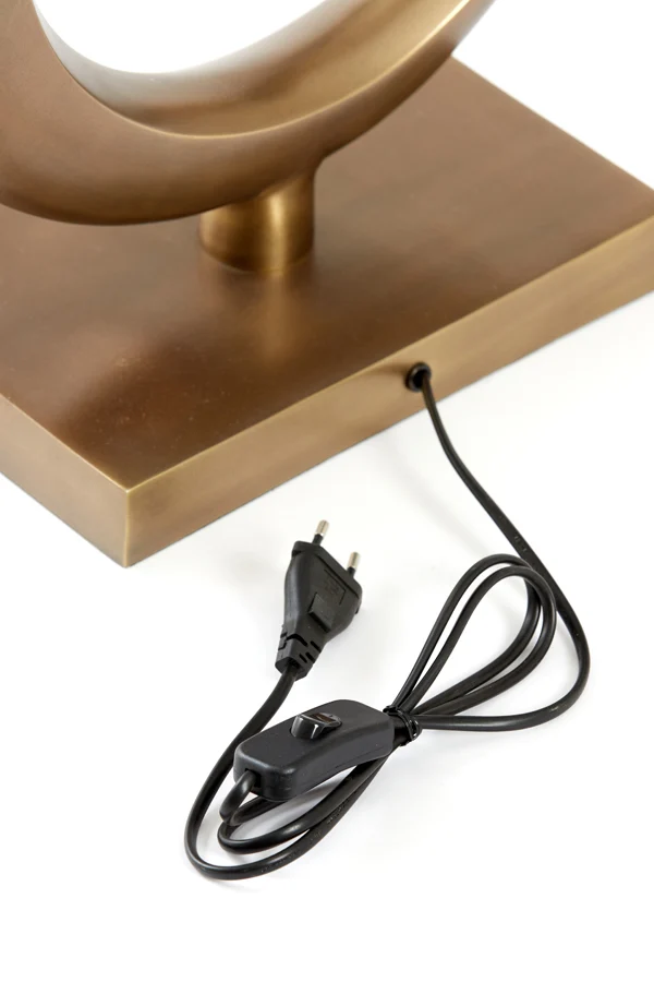 Lamp base 36x18x50 cm LUNE antique bronze