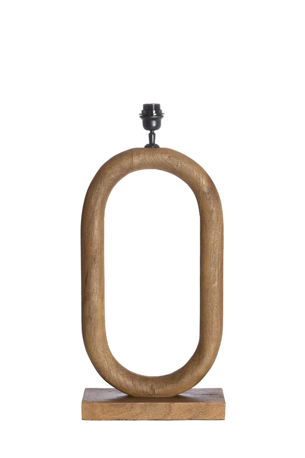 Lamp base 35x12x59 cm PACECO wood grey-dark brown
