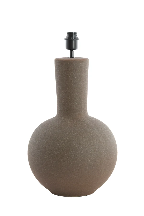 Lamp base 34x62 cm ULLOA ceramics matt dark brown