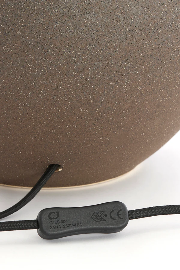 Lamp base 34x62 cm ULLOA ceramics matt dark brown
