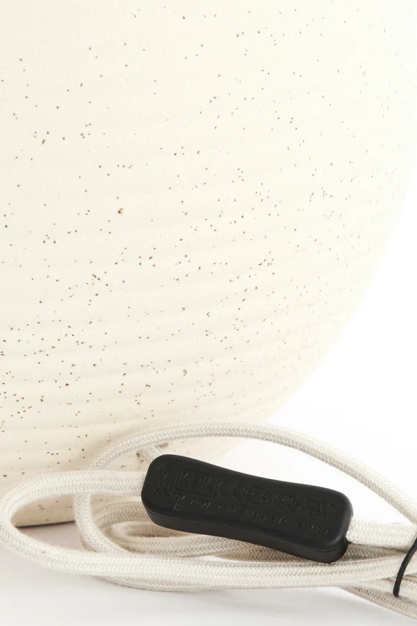 Lamp base 34x62 cm ULLOA ceramics matt cream