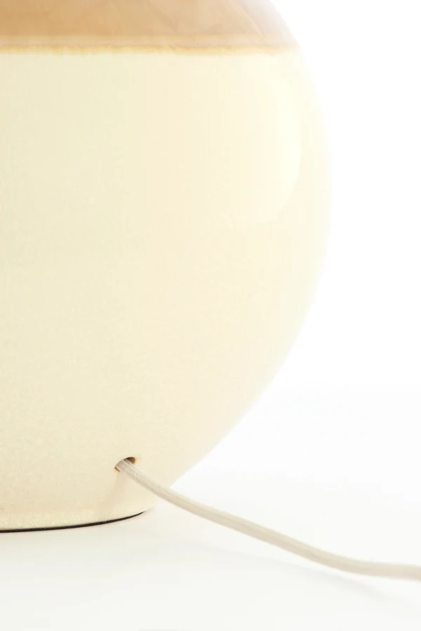 Lamp base 34x62 cm ULLOA ceramics light brown+cream