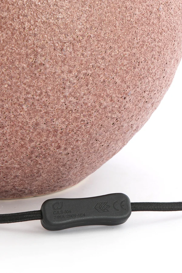 Lamp base 34x62 cm ULLOA ceramics dark old pink