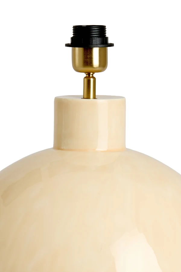 Lamp base 34,5x41,5 cm BENU shiny light pink-cream