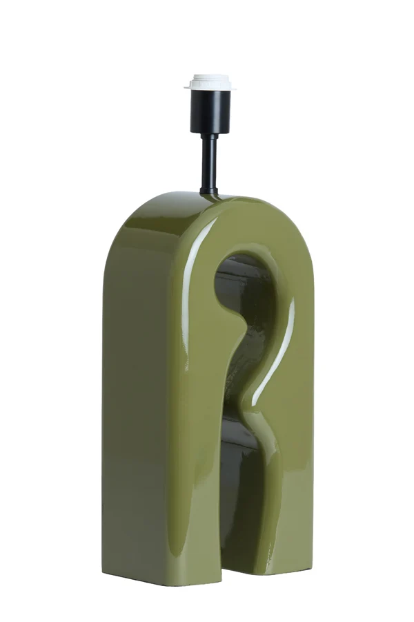Lamp base 19x13x52,5 cm MISTRA shiny olive green