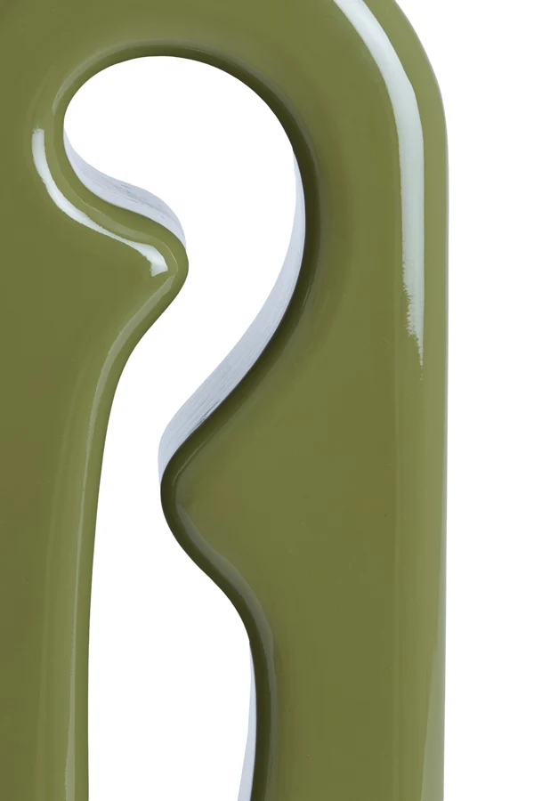 Lamp base 19x13x52,5 cm MISTRA shiny olive green