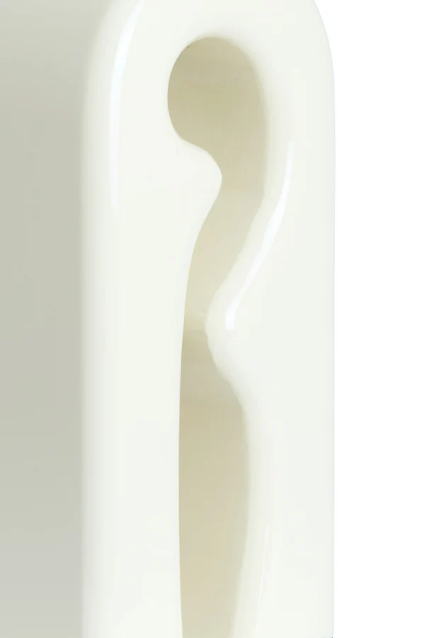 Lamp base 19x13x52,5 cm MISTRA shiny cream
