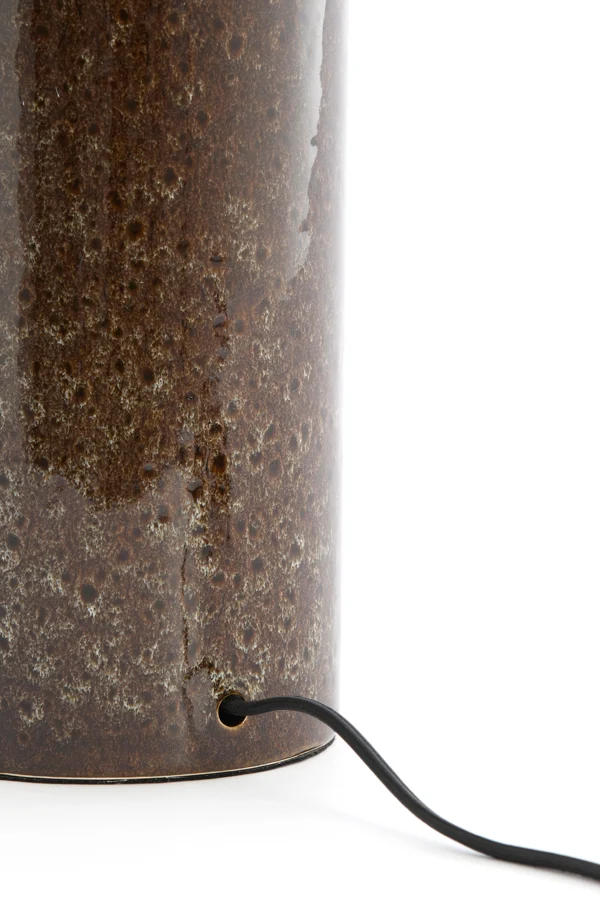 Lamp base 14x52 cm FRANIA ceramics dark brown