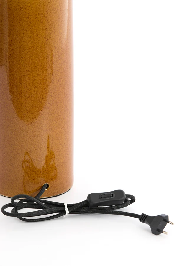 Lamp base 14x52 cm FRANIA ceramics cognac