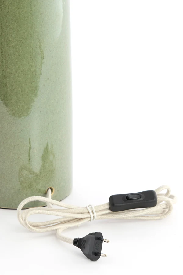 Lamp base 14x44 cm FRANIA ceramics mint green-green