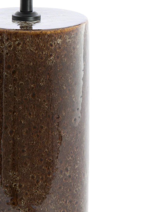 Lamp base 14x44 cm FRANIA ceramics dark brown