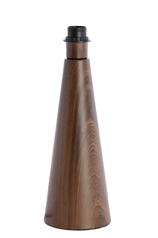 Lamp base 14x40 cm DINAN wood print dark brown