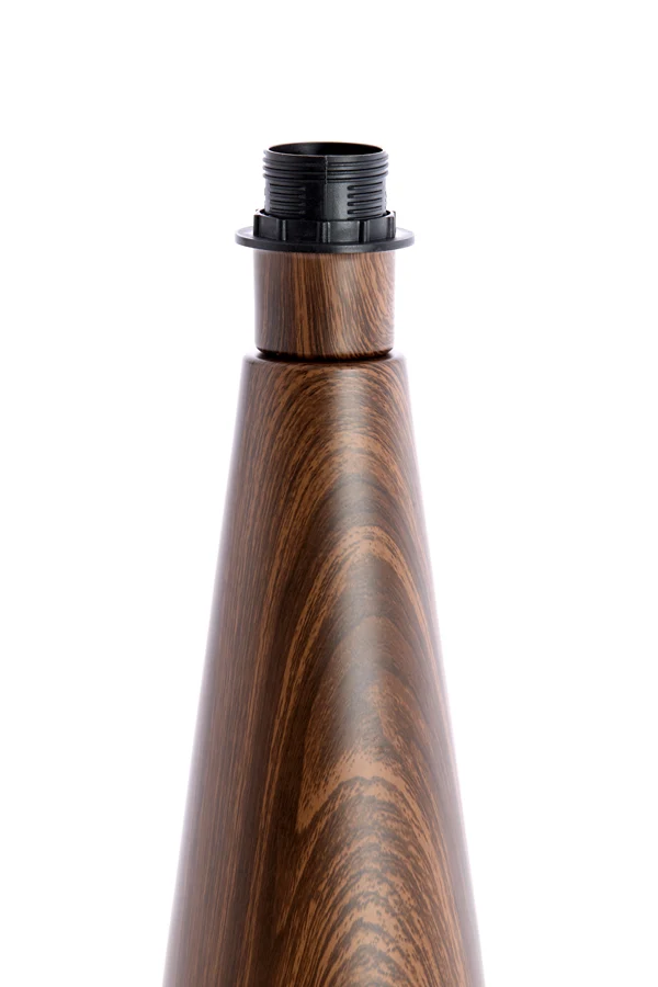 Lamp base 14x40 cm DINAN wood print dark brown