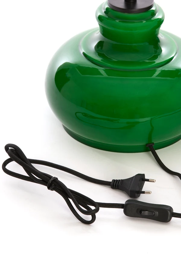 Lamp base 23x28,5 cm VERDE glass green