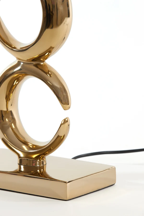 Lamp base 23x13x65 cm MAAN light gold