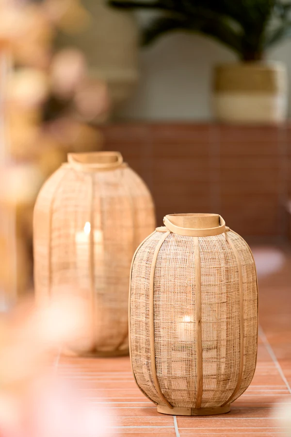 Hurricane 34x56 cm CIVENNA raffia natural+wood natural