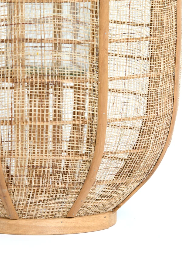 Hurricane 30x45 cm CIVENNA raffia natural+wood natural