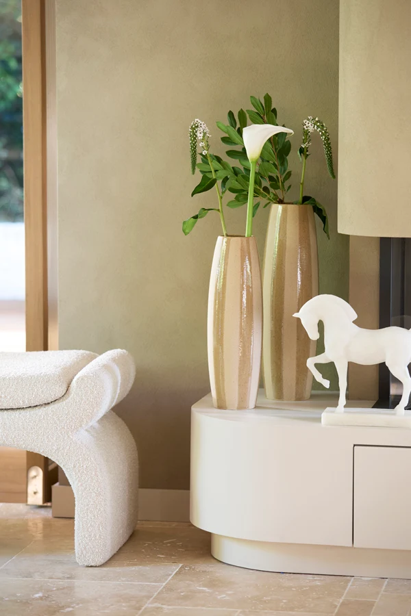 Ornament 31x10x29 cm HORSE cream