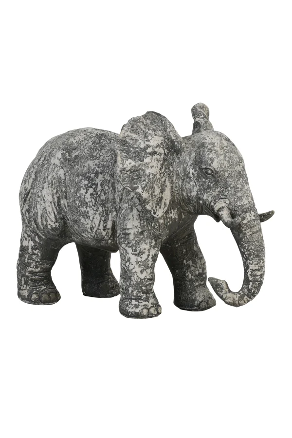 Ornament 30,5x18,5x24 cm ELEPHANT old concrete