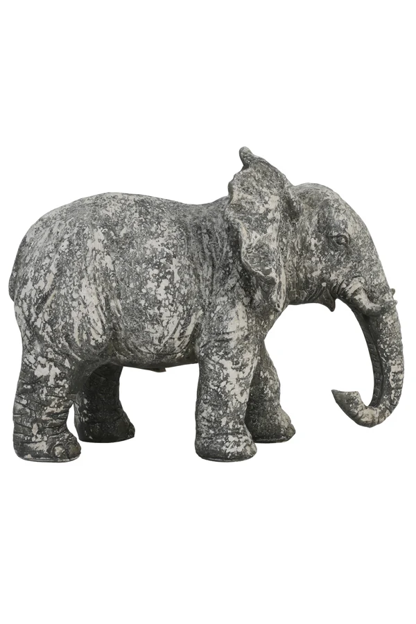 Ornament 30,5x18,5x24 cm ELEPHANT old concrete