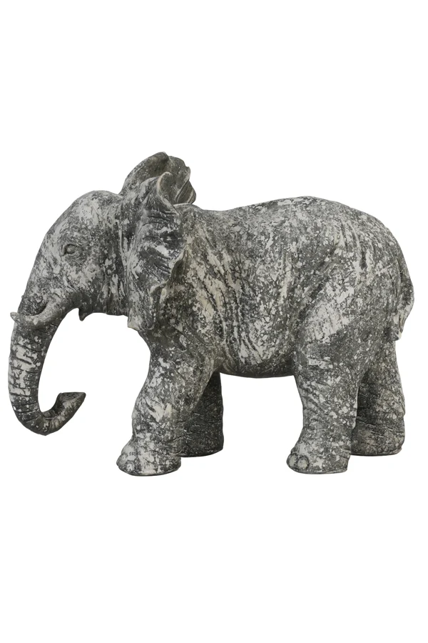 Ornament 30,5x18,5x24 cm ELEPHANT old concrete