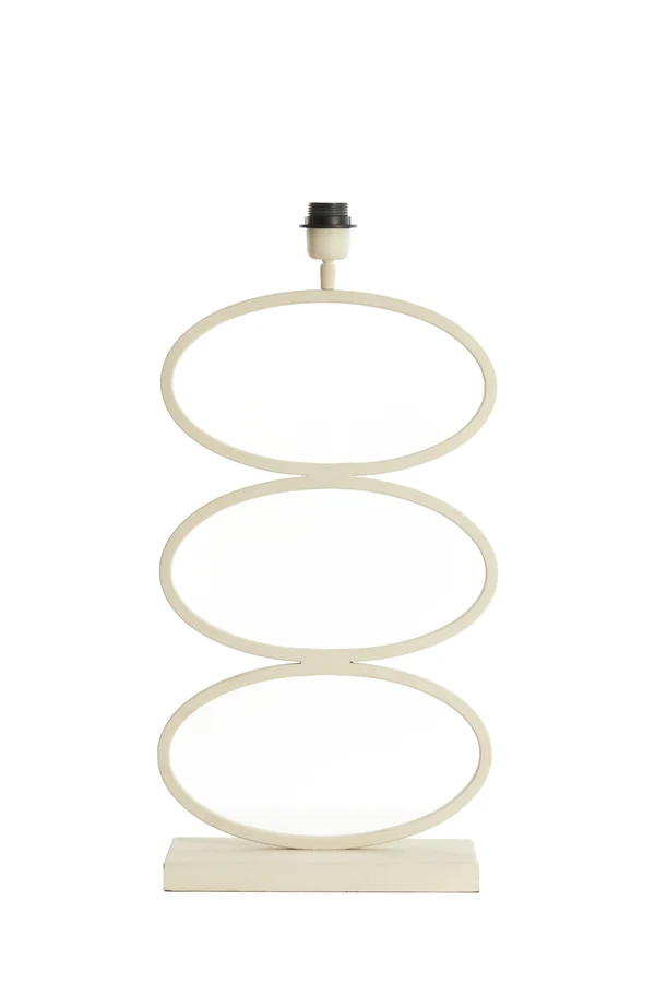 Lamp base 33x17x59 cm STELIUS cream