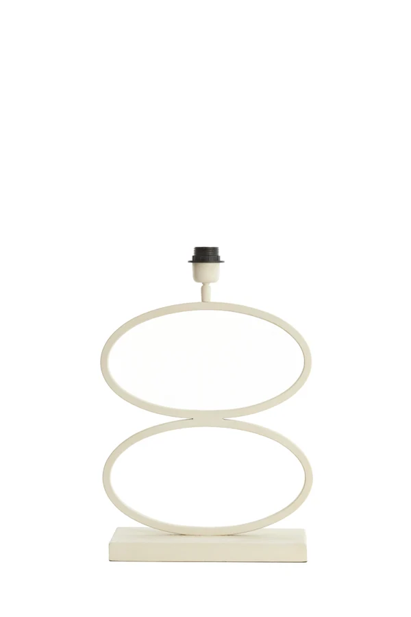 Lamp base 33x17x42 cm STELIUS cream