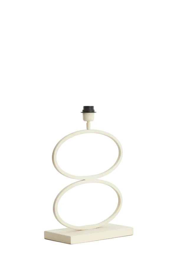 Lamp base 33x17x42 cm STELIUS cream