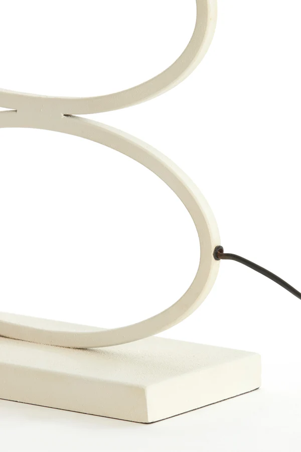Lamp base 33x17x42 cm STELIUS cream